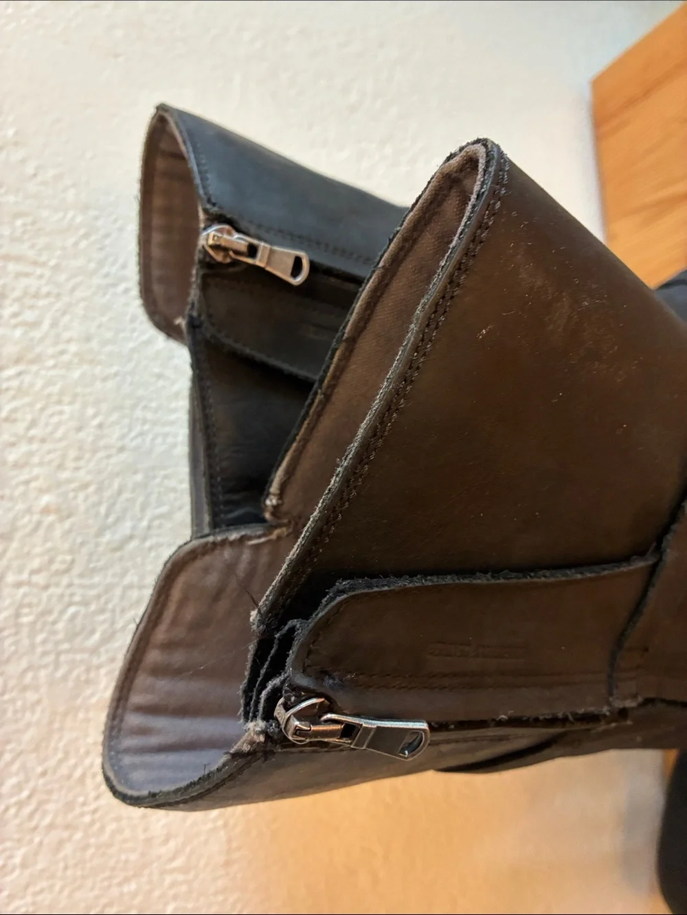 Black Teva Waterproof Leather Knee-High Women's Boots